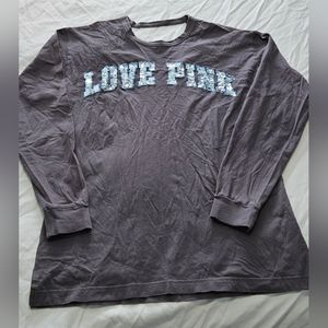 Victoria's Secret PINK Bling Open Back Long Sleeve
